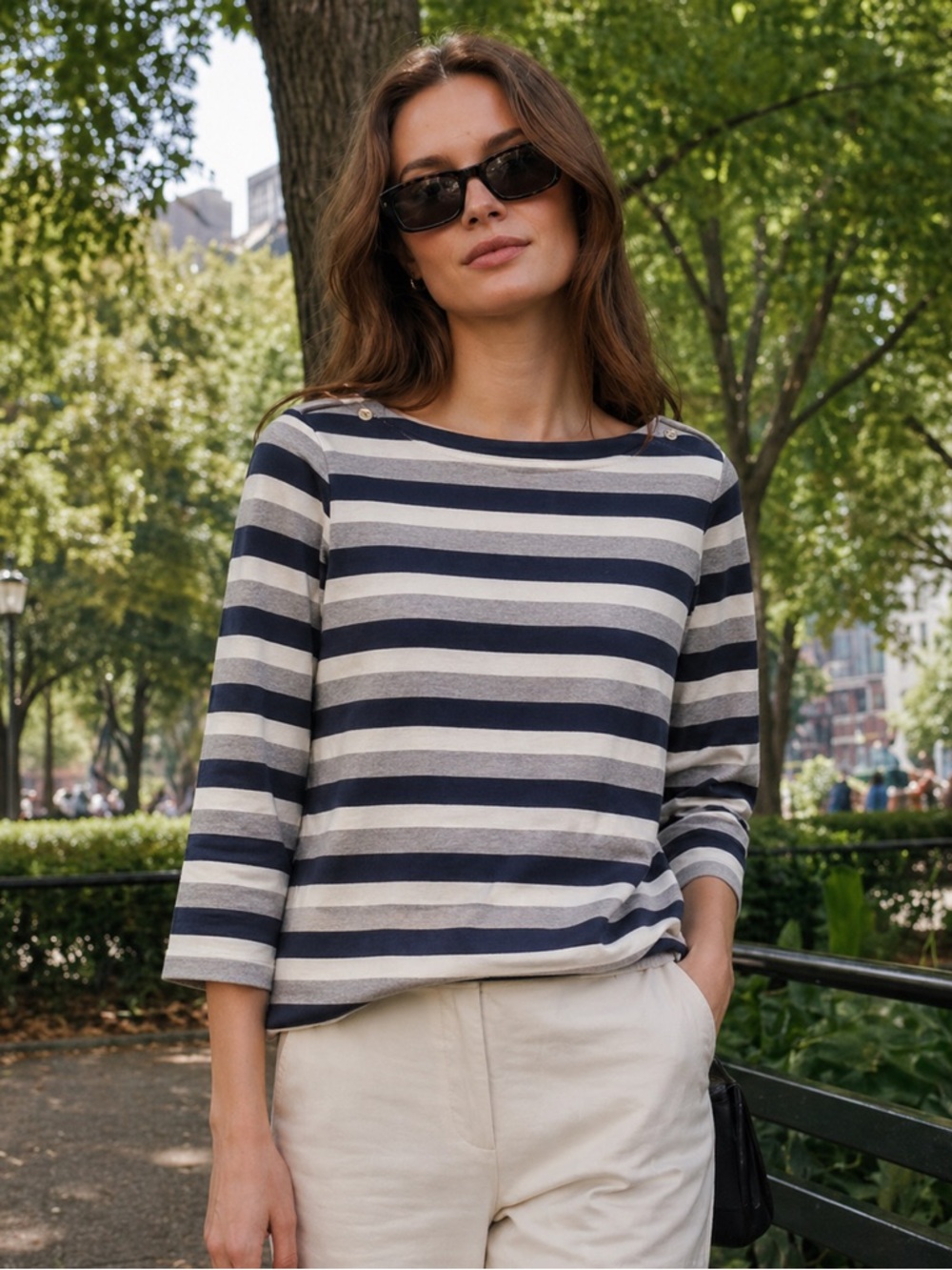 Vintage Tommy Hilfiger Striped Women’s Boatneck Top